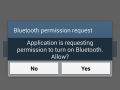 The app detecting that the Bluetooth is disable