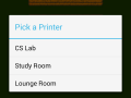 Selecting Printer